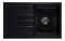 Kuchyňský dřez Ruxom (černá + textura) (bez otvoru pro baterii) (L)