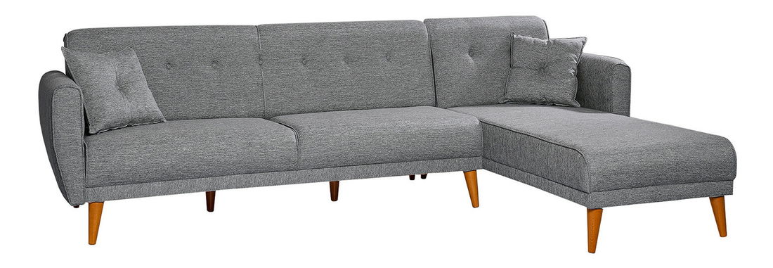 Rohová sedací souprava Alhambra (L) (tmavě šedá)