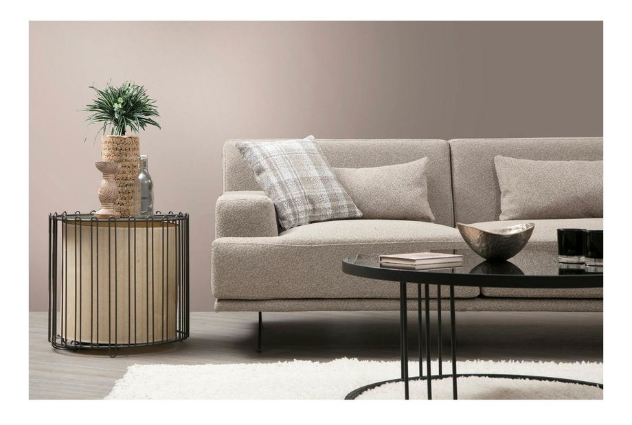 Rohová sedačka Bentelona (L) (béžová + černá)