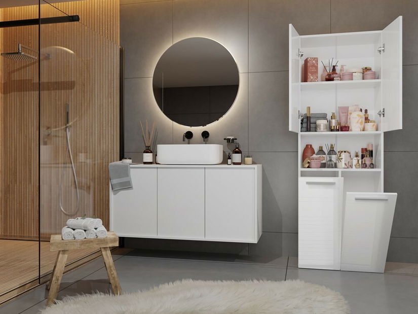 Koupelnová skříňka Neltossa 6 (lesk bílý)