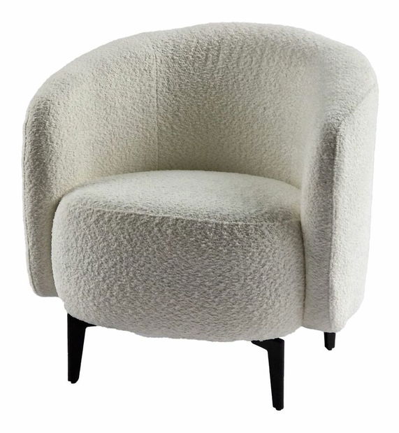 Relaxační křeslo PRESS (bílá + černá)