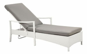 Zahradní lehátko Varo (bílá)