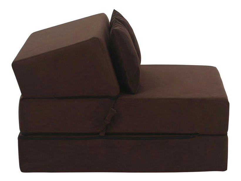 Rozkládací křeslo Plantearan (tmavě hnědá)