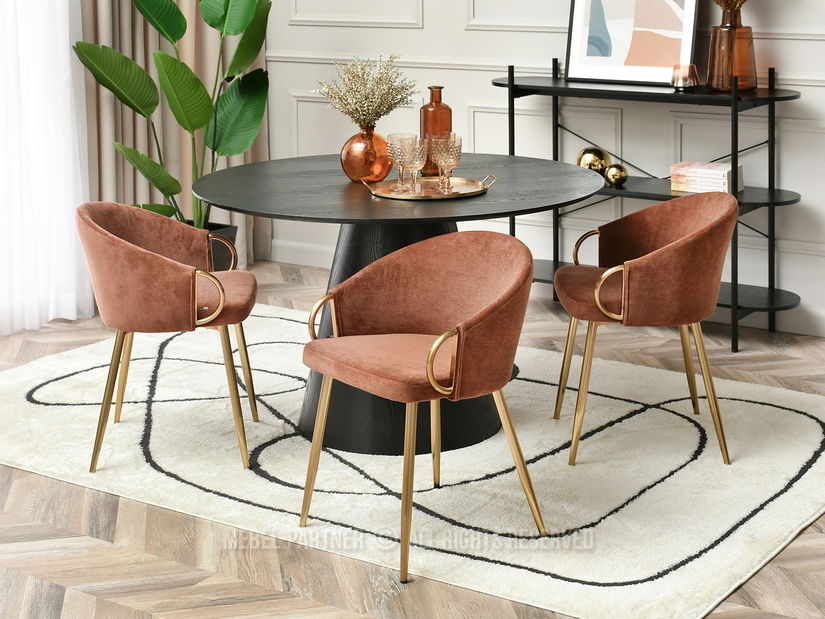 Židle Carma K (měděná + zlatá)