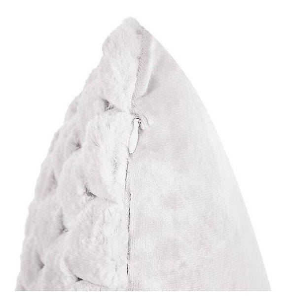 Sada 2 ozdobných polštářů 43 x 43 cm Pur (bílá)