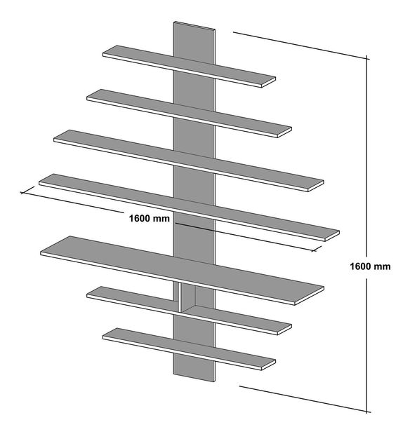 Obývací stěna Ziva 1 (bílá + ořech)