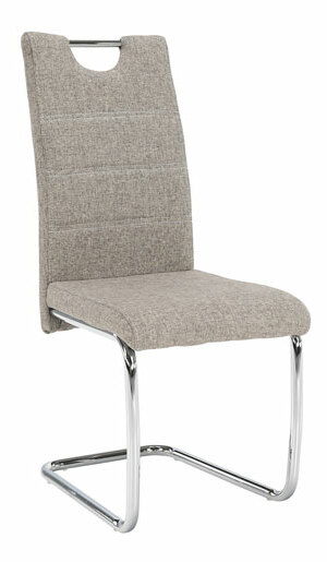 Jídelní židle Abalia New (béžová + chrom)