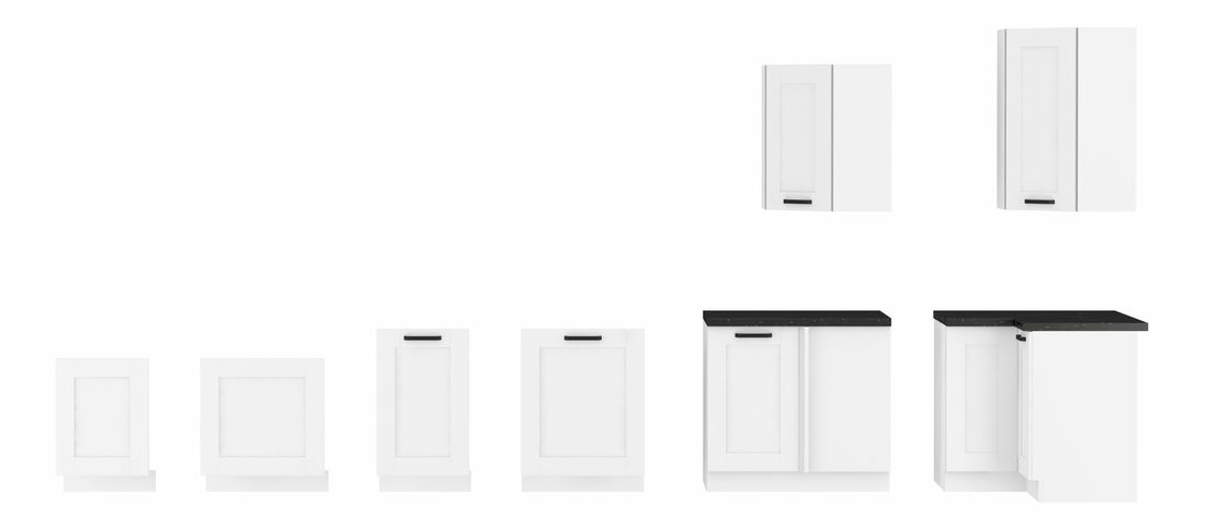 Dvířka na vestavnou myčku nádobí Lucid ZM 446 x 713 (bílá + bílá)