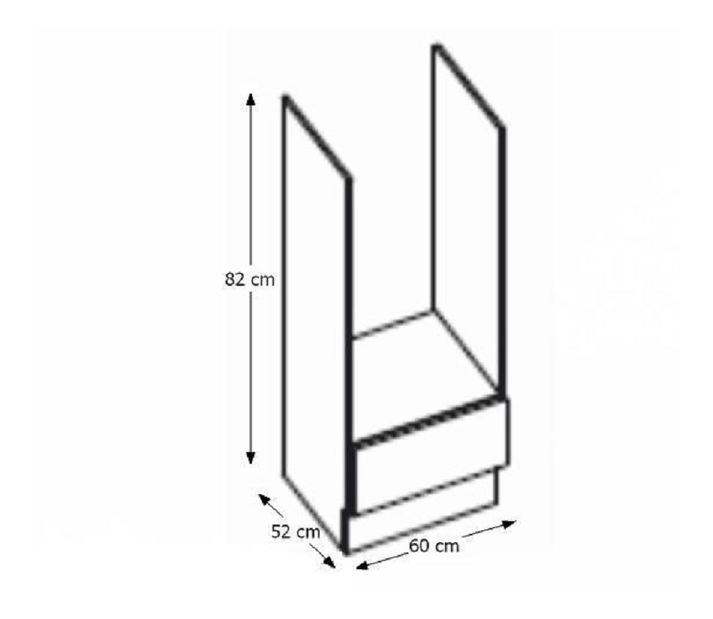 Dolní kuchyňská skříňka 60 DG Pleitton