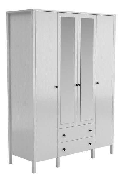 Šatní skříň Franc 75 (bílé dřevo)