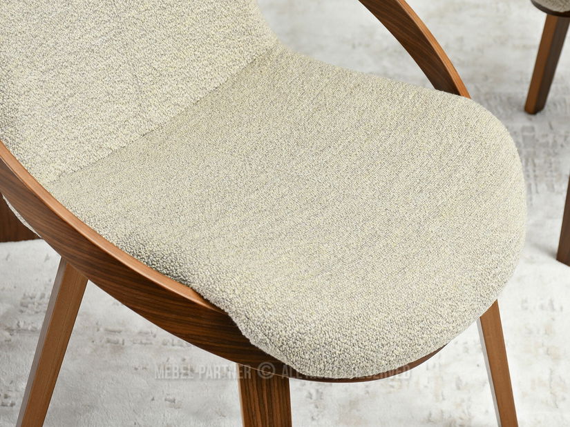 Židle Lila K (béžová + ořech)