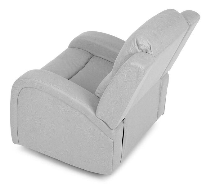 Polohovací křeslo Triple (stříbrná)