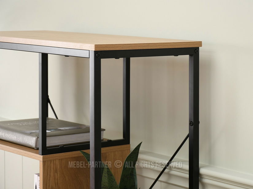 Regál Harp A (dub + černá)