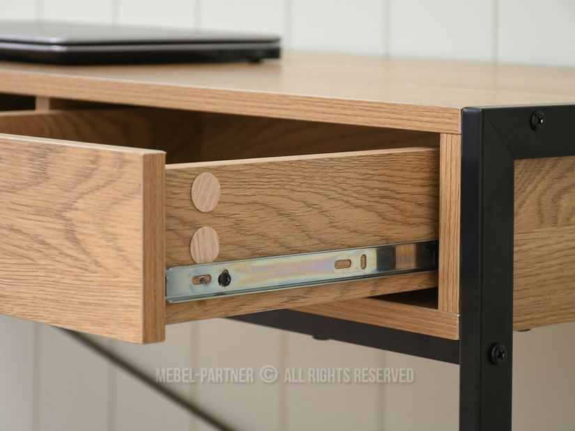 PC stolek Nills (dub + černá)