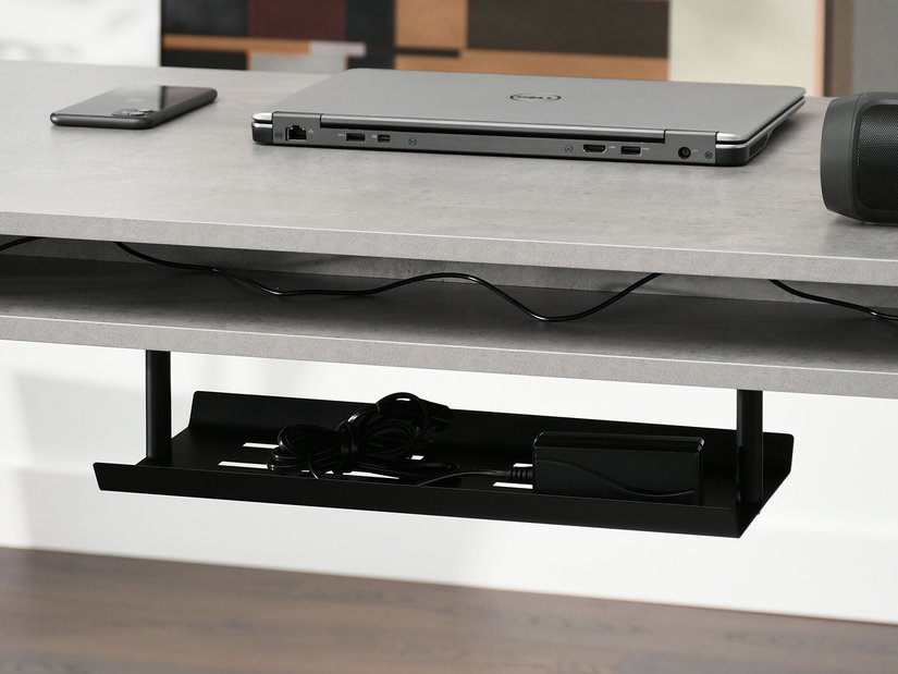 PC stolek Osto 120 (beton + bílá)