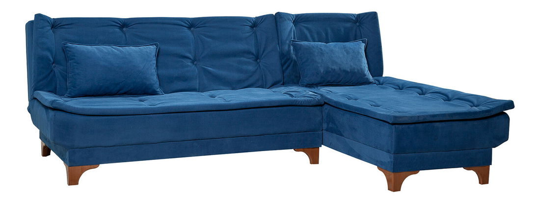 Rohová sedačka Klaudi C (P) (Tmavá modrá)