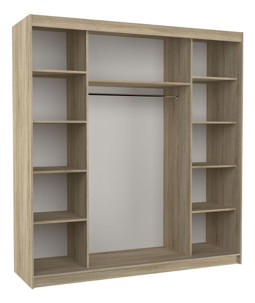 Šatní skříň talence (bílá + černá)