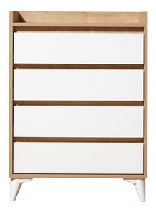 Komoda Tuvantille 40 (dub safírový + bílá)