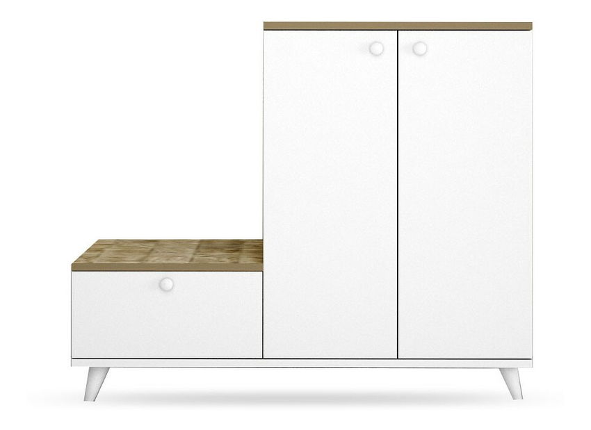 Předsíňová sestava Tapie (Dub + Bílá)