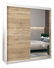 Šatní skříň 180 cm Toki 2 (Bílá matná + Dub sonoma)