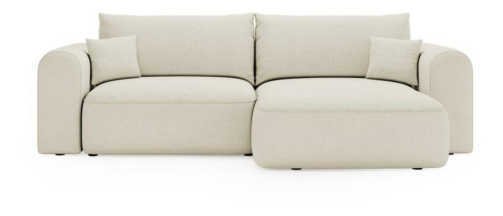 Rohová sedací souprava Sorento (krémová + černá)