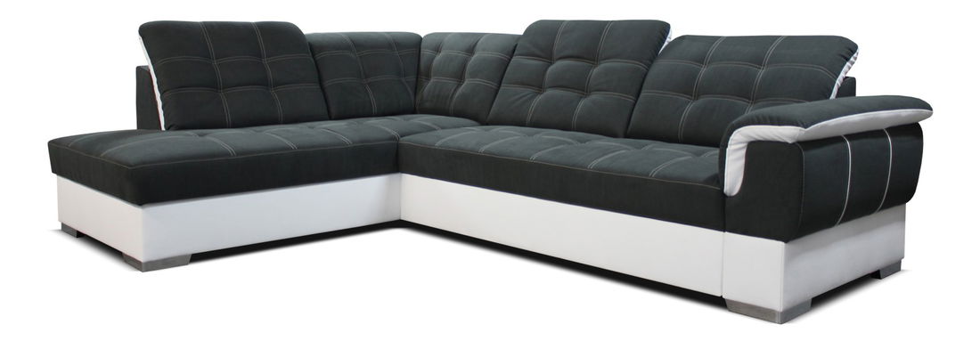 Rohová sedací souprava Altea L+2F (tmavě šedá + bílá) (L)