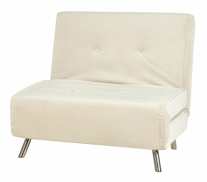 Rozkládací křeslo Finnegan (krémová)