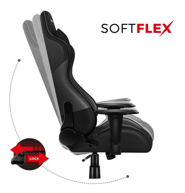 Herní křeslo Fusion 6.2 (černá + karbonová)