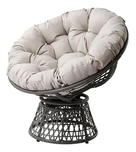 Zahradní otočné křeslo Arliss (tmavě šedá)