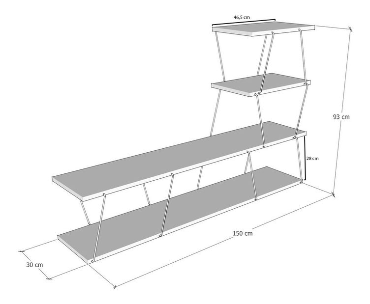 TV stolek/skříňka Ignac (Borovica)