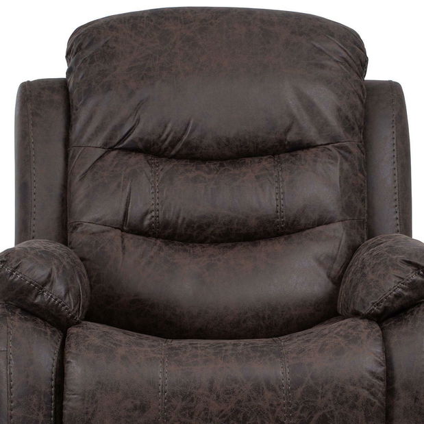 Polohovací křeslo Troquelados (hnědá)