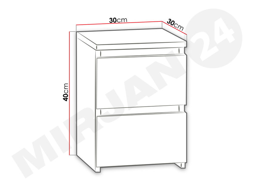 Nočný stolík 50 Asporiz 05