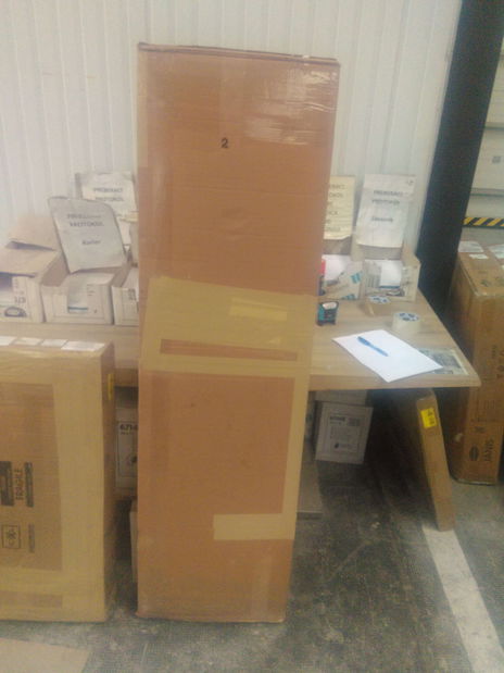 Skříňka Vopula (antracit + stříbrná) *bazar