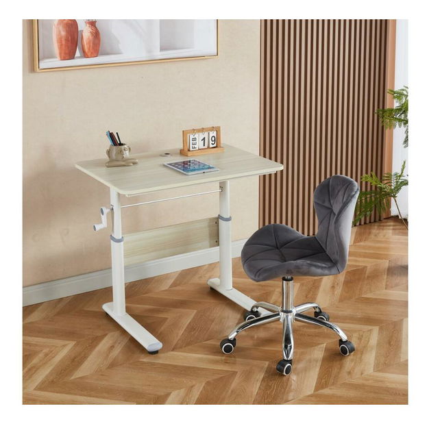 PC stolek Kasio (dub + bílá)