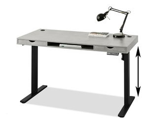 PC stolek Osto 140 (beton + bílá)