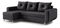  Rohová sedací souprava Eugenie (L) (šedočerná)