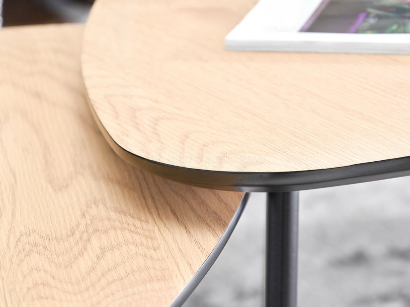 Konferenční stolek Rossi Zest Xl (sonoma + černá)