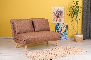 Sedačka futon Fillie (Hnědá)