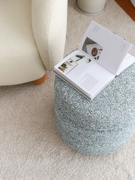 Taburetka Beid Wood (modrá + šedá)