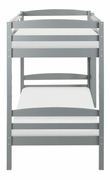 Patrová postel 90 cm Reggeton (šedá) (s roštem)