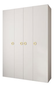 Šatní skříň 170 cm Carmela 40-1 (bílá + zlatá)