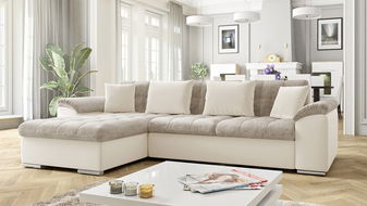 Rohová sedací souprava Dino Premium (krémová + béžová + krémová) (L) *bazar