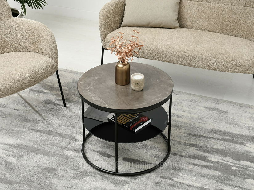 Konferenční stolek Ringo (grafit + černá)