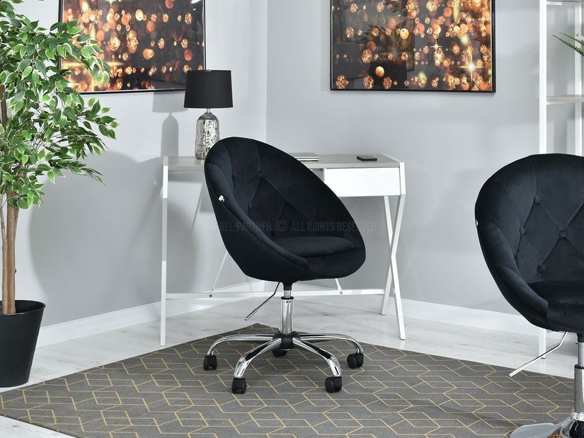 Křeslo Lush 4 (černá + chromová)