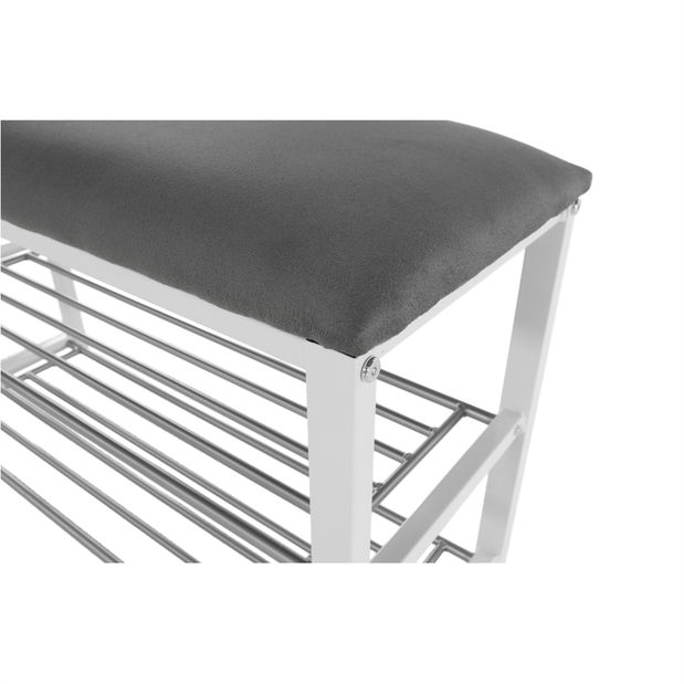 Botník Lelakimusla New (bílá + šedá + chrom)