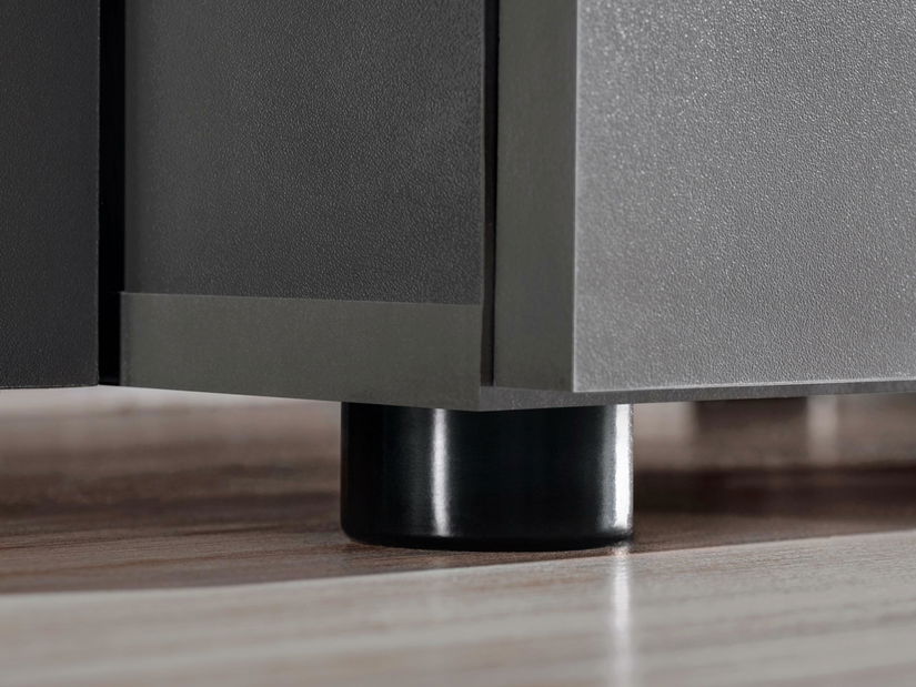 Obývací stěna Mantes ZWT1 (černá matná + dub wotan)