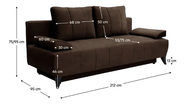 Rozkládací pohovka Buno (kronos 06) 