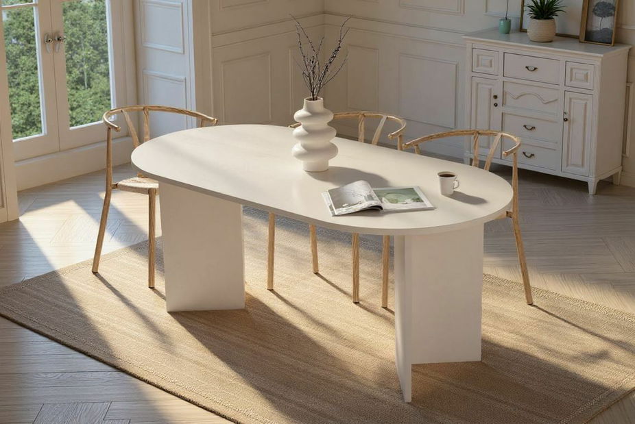 Jídelní stůl Sublina (bílé dřevo)