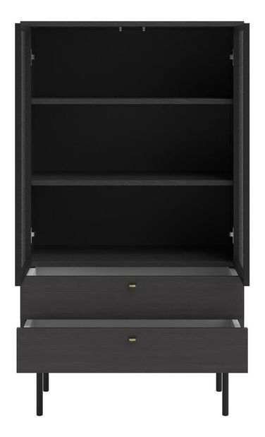 Vitrína Oscar O2 (portlandský jasan černý)