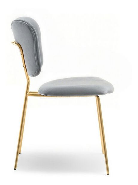 Židle Wrangler (šedá + zlatá)